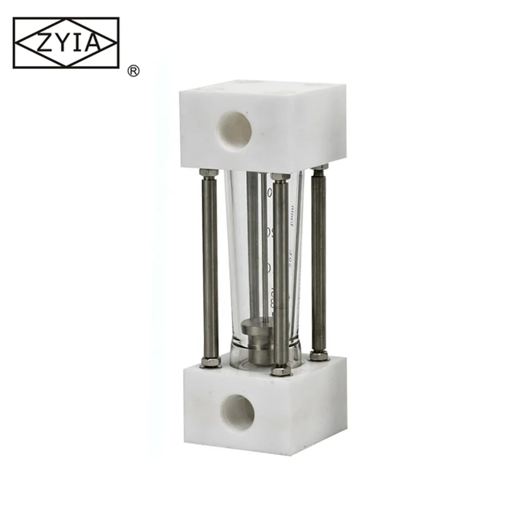 DK300 panel type glass tube mechanical small flow float air rotameter, chemical hot water  industrial flow meter