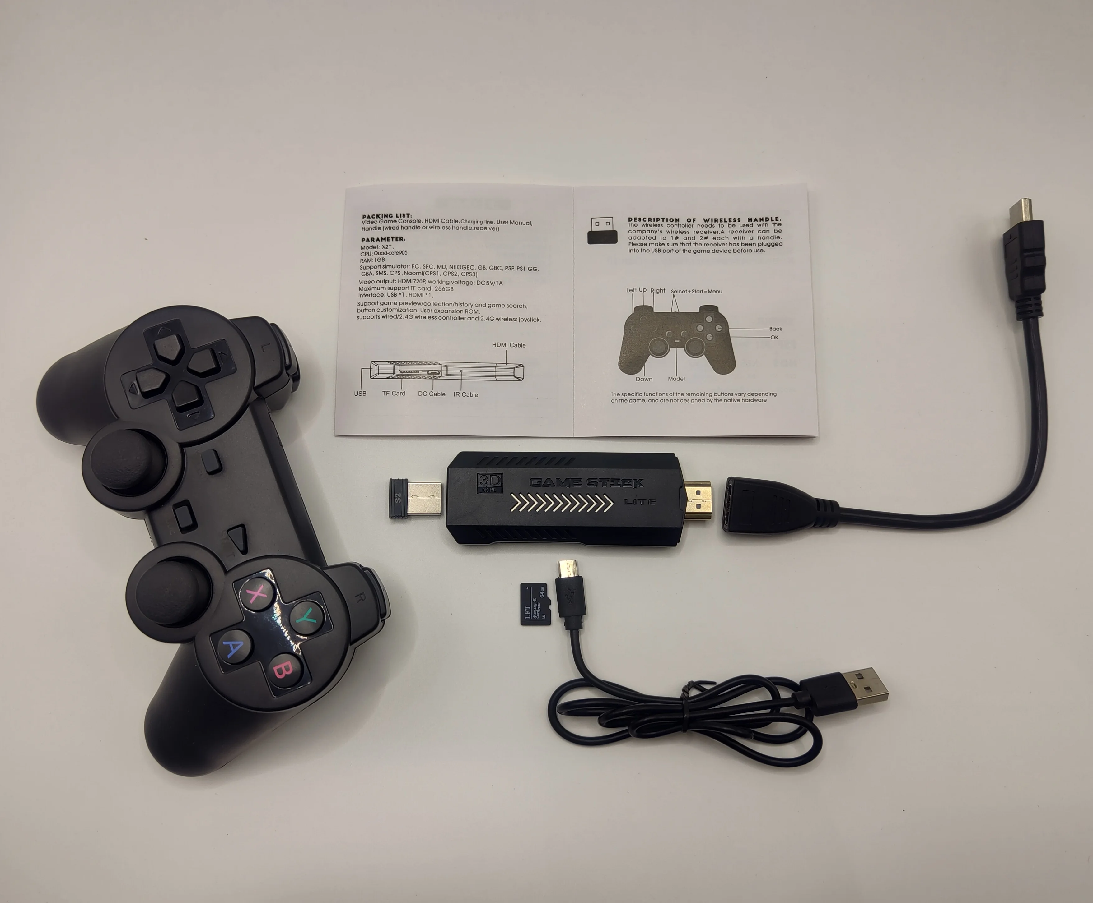 New X2 Plus 3D TV Retro Game Console real 1080P HD-Out Bulit-in 41000 Games Double Shock Arcade for Gift