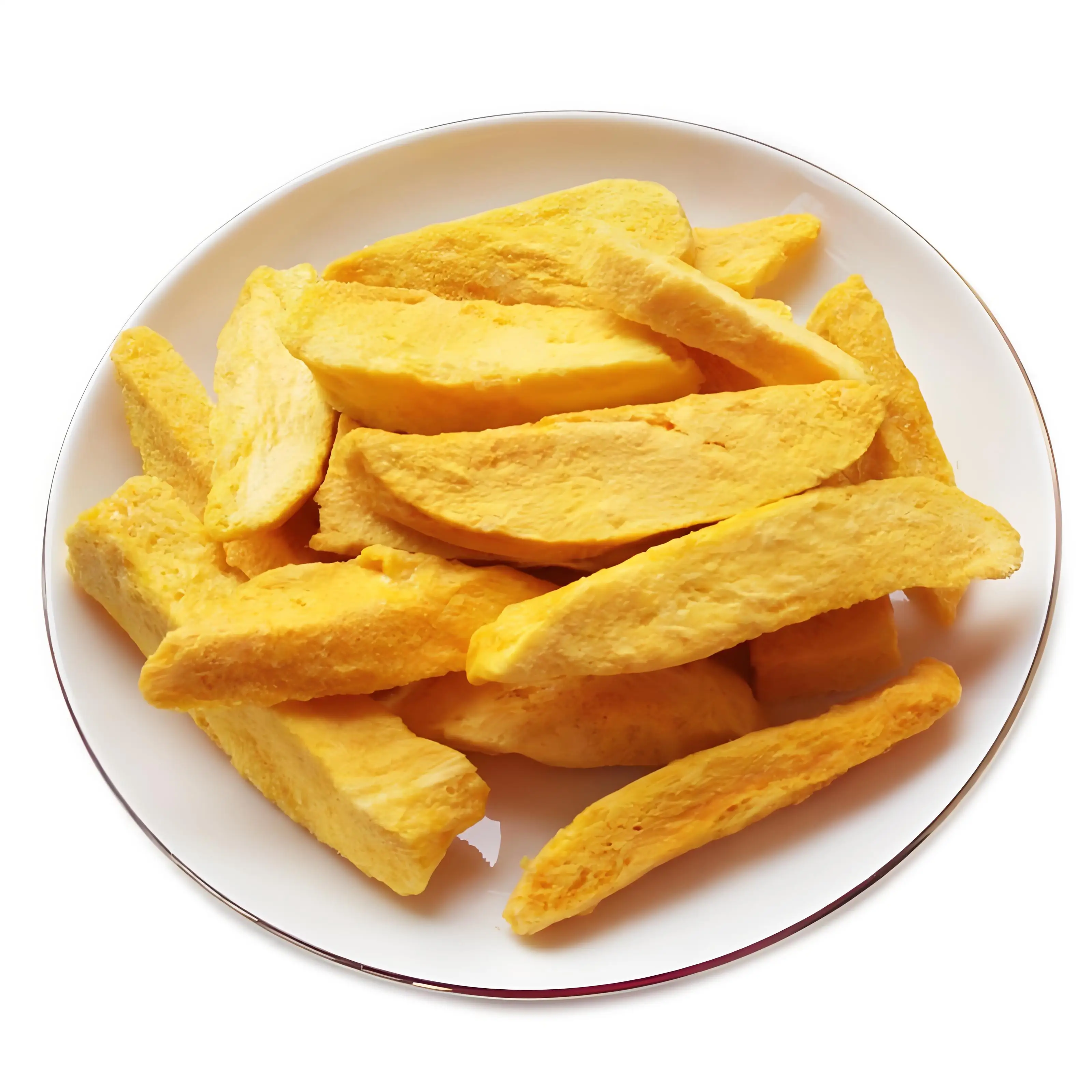 Hot selling sliced freeze dried mango fruits snack crisp frozen dried mango slices