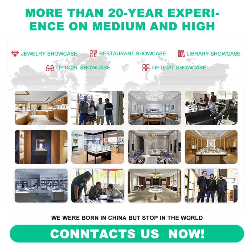 Custom New Design Retail Store Luxury Interior Decorate Showcase Glass Cabinet Display Cases For Smoke Shop