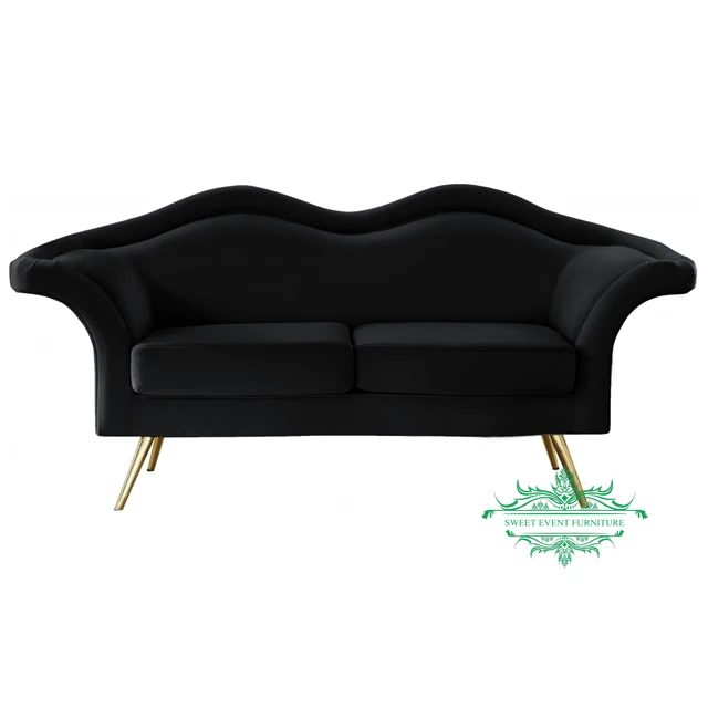 Luxury lip shape loveseat sofa chair for events