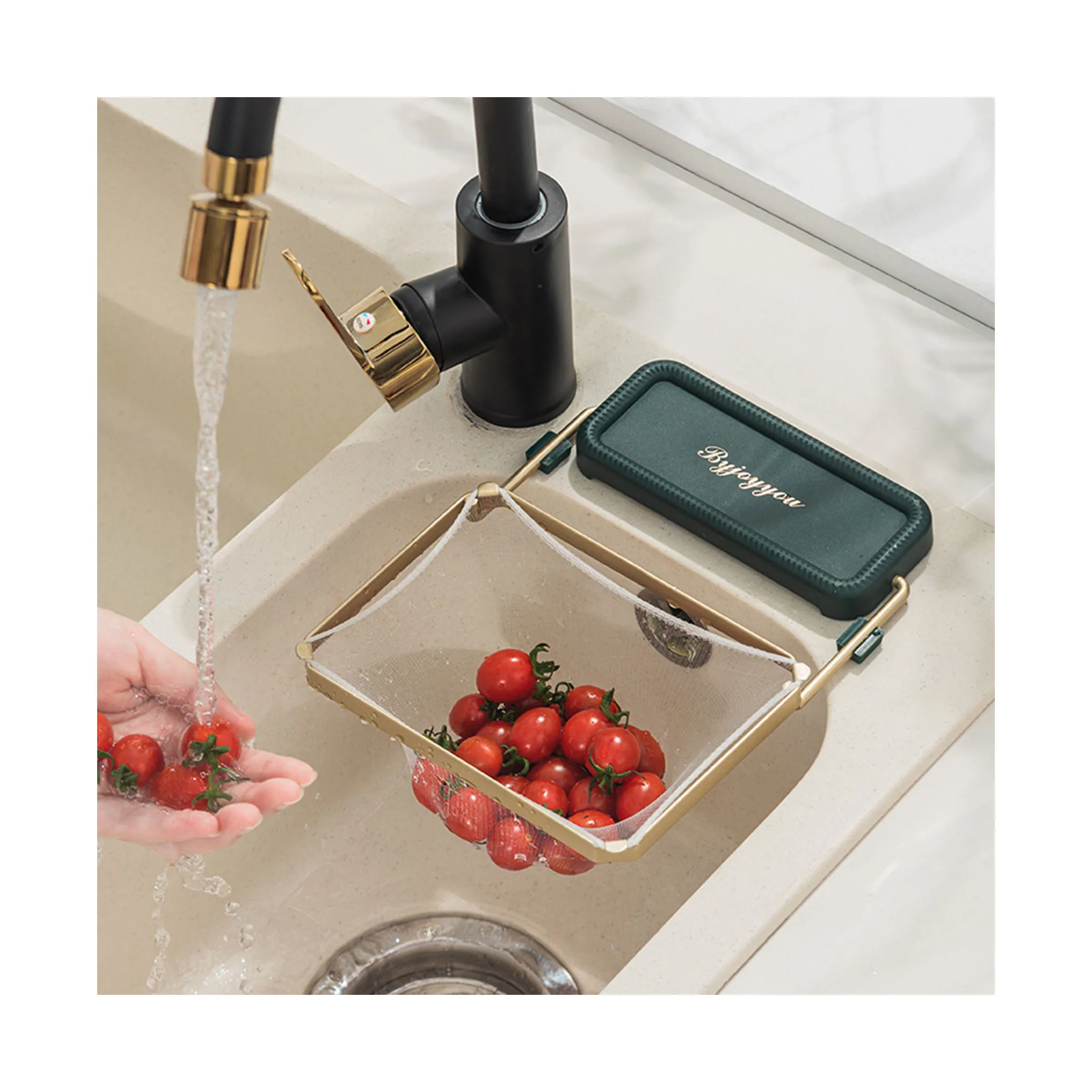 2024 новинка Лидер продаж кухонные аксессуары бытовая регулируемая полка для уборки кухни стойка хранения сетчатого фильтра