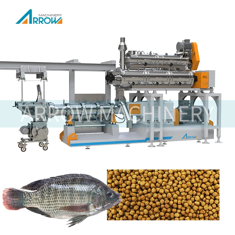 Extruder Machine For Fish Pets Feed Production Line Automatic Pet Fish Feed Equipment