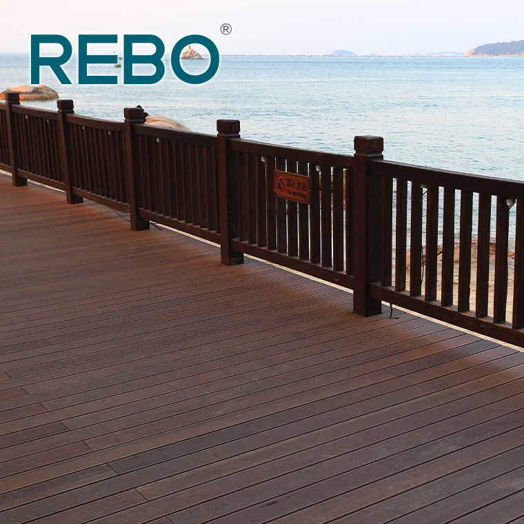 Outdoor patio bamboo composite marine decking flooring for yachts