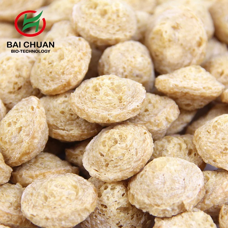 Food Additive Vegetable texuted Protein  Organic Tvp cheap high quality Non-gmo Halal MUI 65% high protein