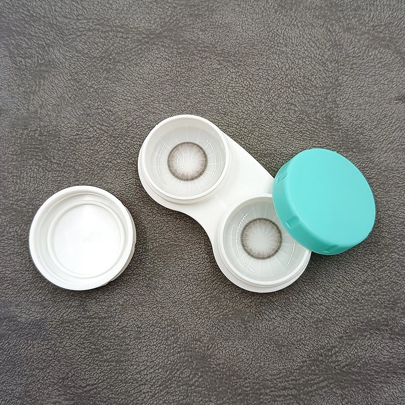 Custom Logo Portable Color Contact Lens Case Container Plastic Contact Lenses Display Boxes
