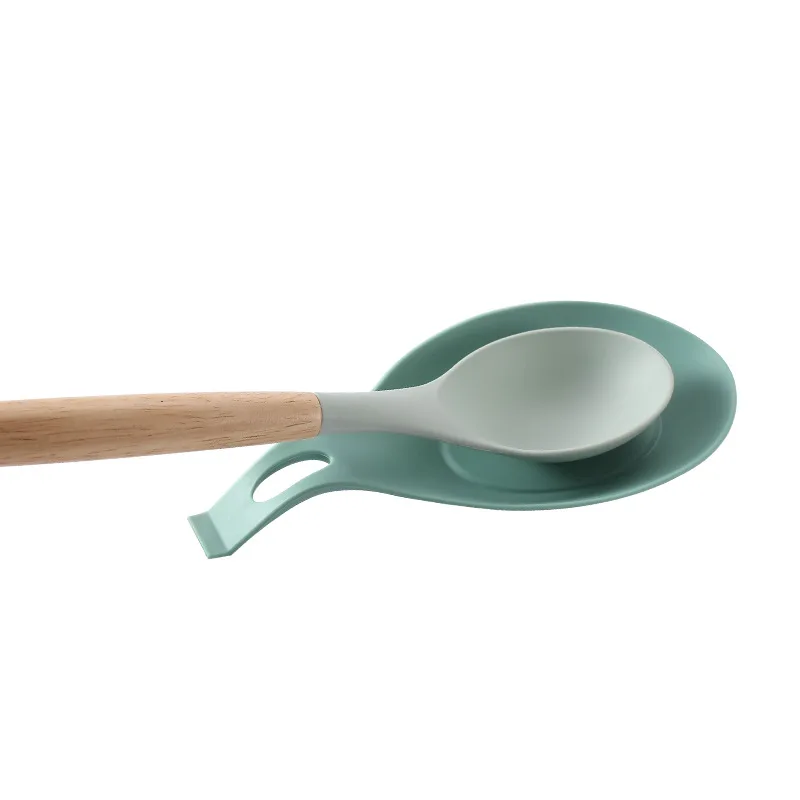 Heat Resistant Silicone Spoon Rest for Stovetop Easy Clean Kitchen Spoon Rest for Kitchen Counter Spoon Holder