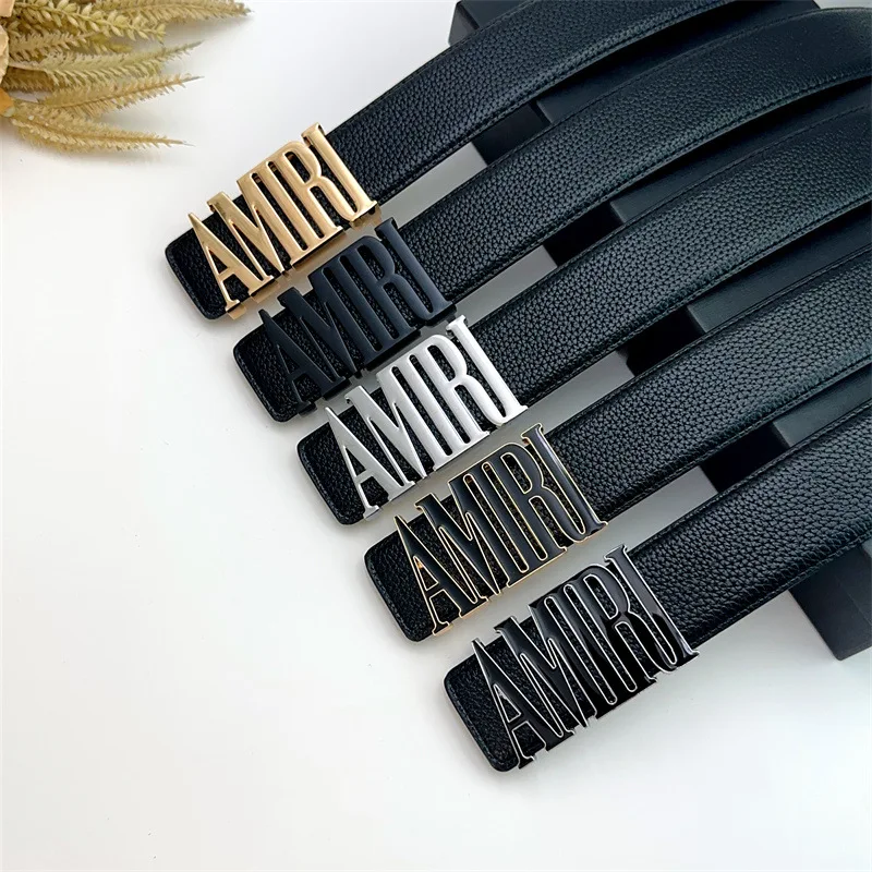 Wholesale (3.8cm wide 100-125cm long+Designer box) belt buckle Designer brand leather belt men