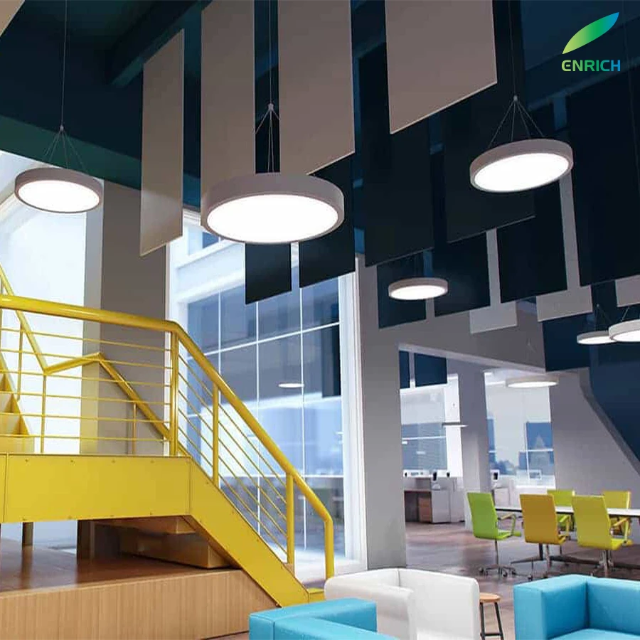 DMX512 Dali DT8 Dimmable LED Ceiling Circle Ring Lights RGB Full Color DMX LED Circle Light for Gym Lighting