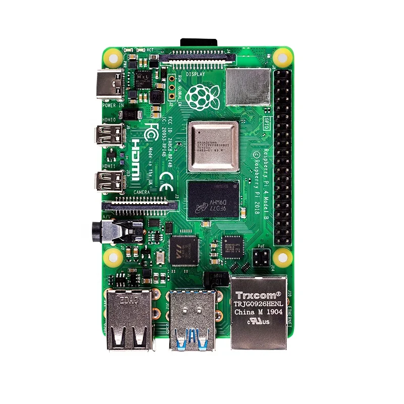 Макетная плата Raspberry Pi 4-го поколения 1/2/4/8 ГБ Двухдиапазонная 4B Wi-Fi Bluetooth 5 0 двойное