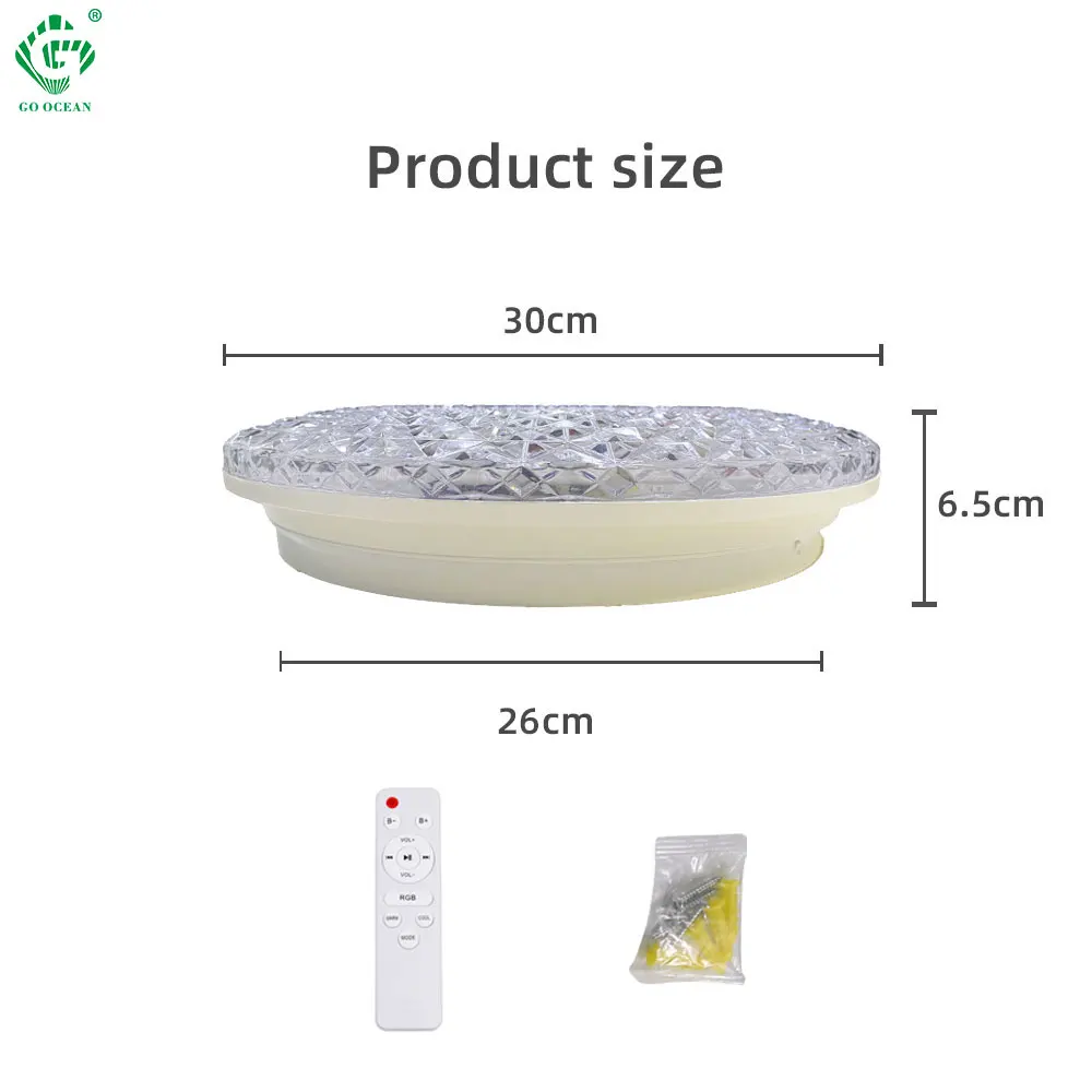 Modern Night Light Rgb Lamp Tuya Wifi Smart Round Ceiling Light Living Room Bedroom Ceiling Lamp