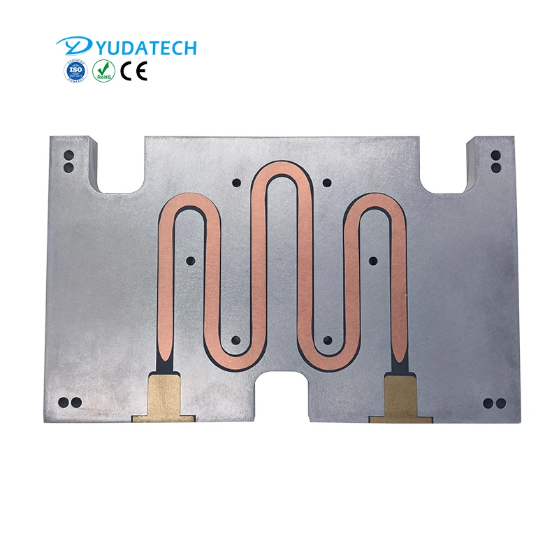 IGBT liquid cold plate custom large epoxy resin heat pipe aluminum water cooling plate