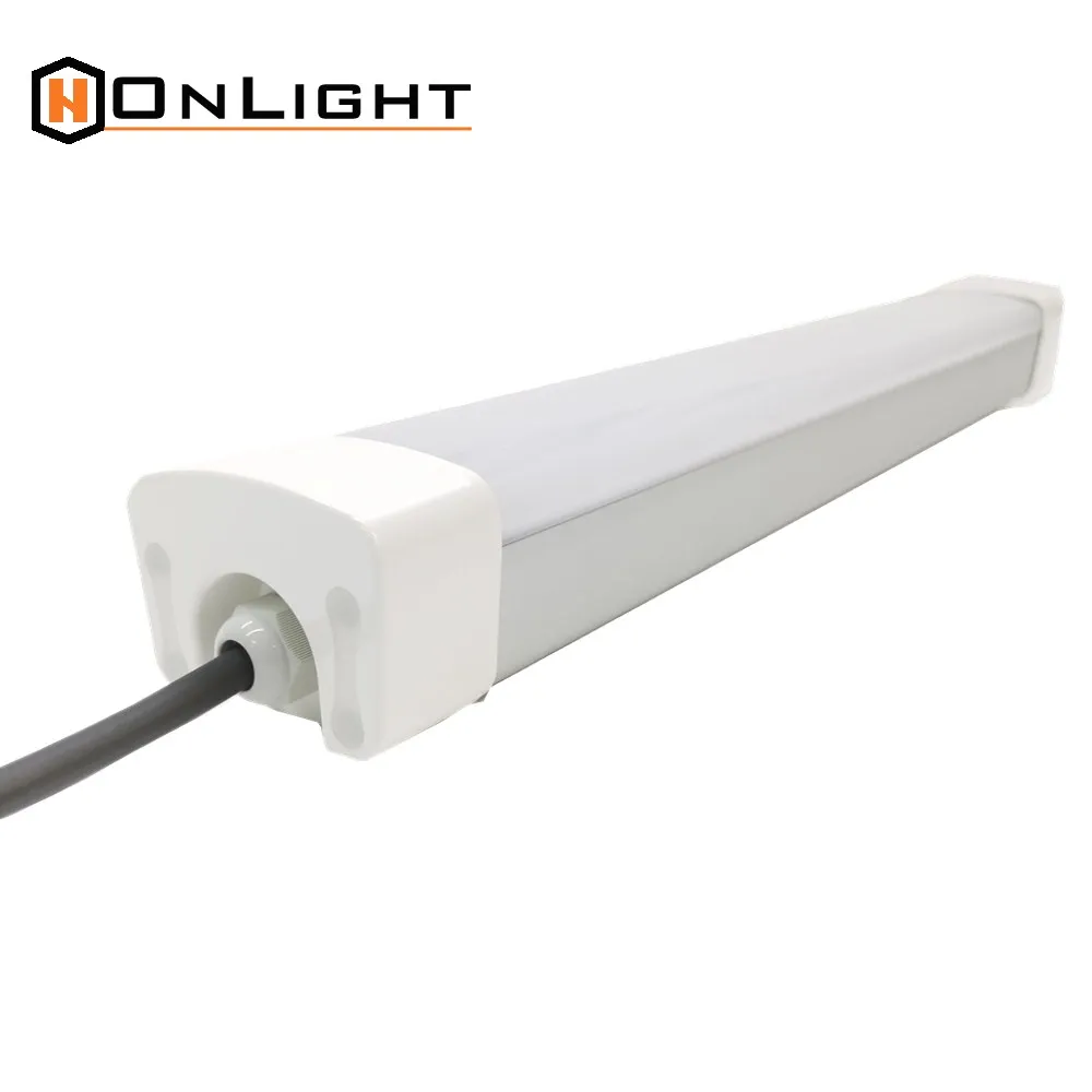 IP65 waterproof Aluminum housing PC cover led batten light fixture with ETL DLC listed Solar waterproof Linkable Light fitting