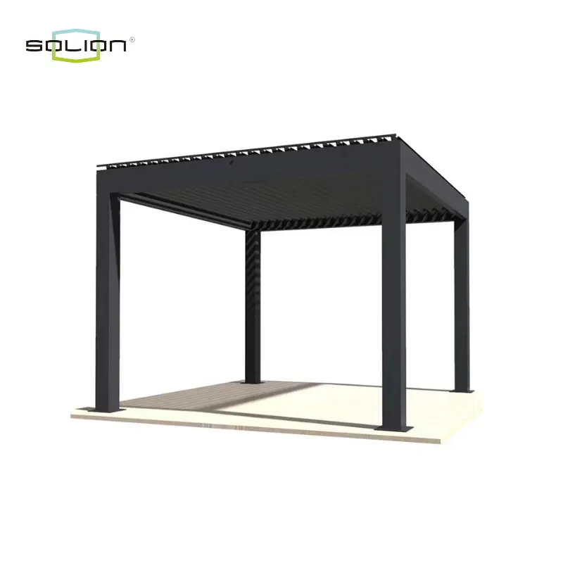 Shinilion Custom Size Shading Open Retractable Roof Pergola Aluminium