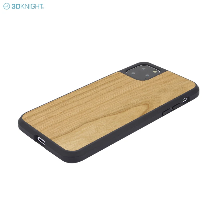 Shock-Absorption Bamboo Shell For Iphone Craved Smartphone Tpu Solid Case Handphone Wood Phone Cover