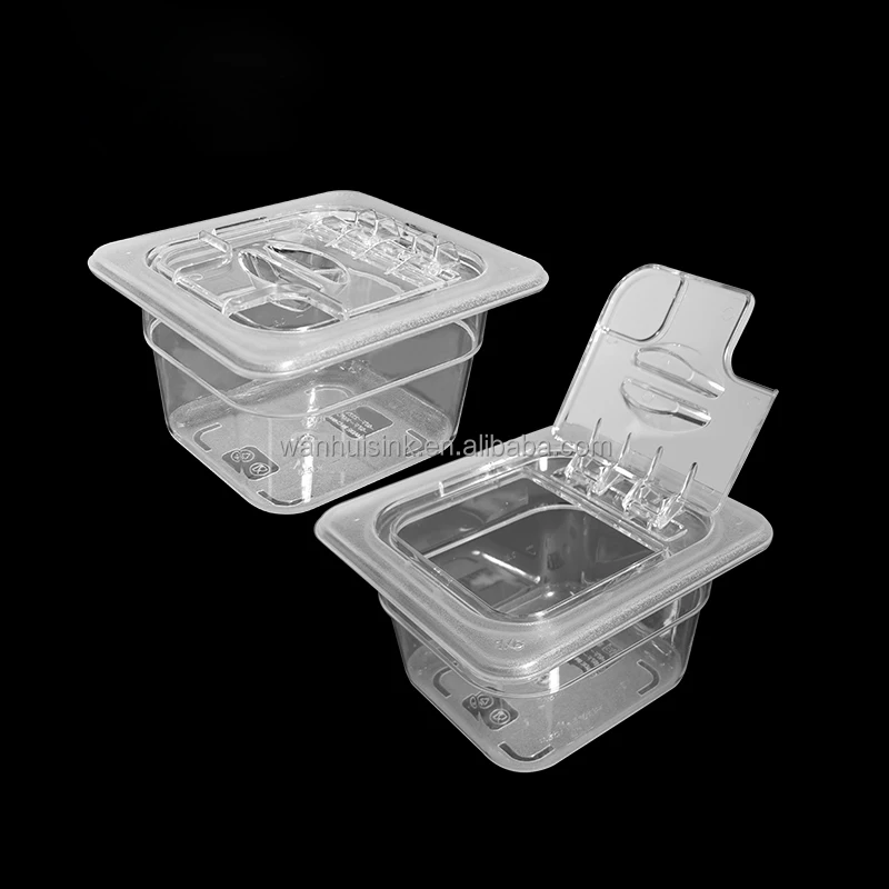 LFGB NSF PC/PP food container plastic gn pan polycarbonate trays