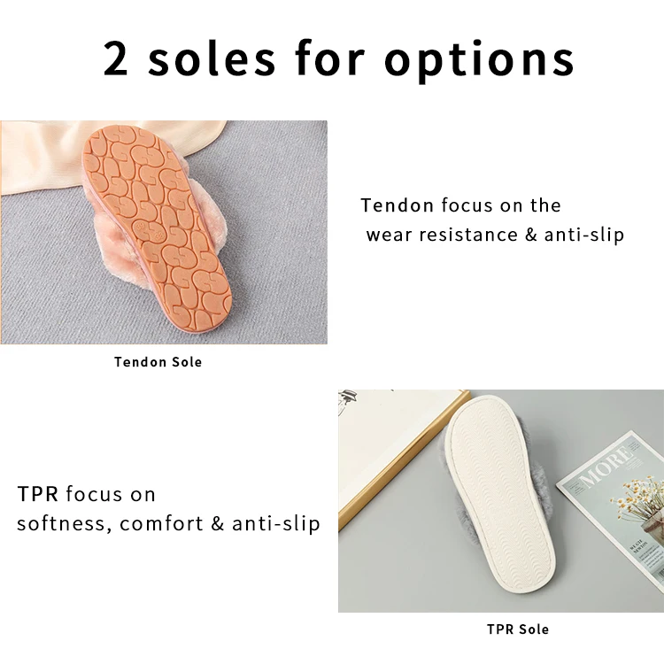 Wholesale Fashion Girls Ladies Home Luxury Plush Fluffy Faux Furry House Winter Fur Bedroom Slippers For Women