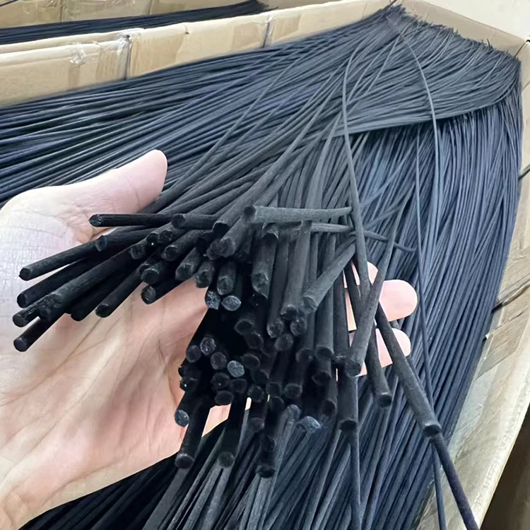Eco friendly reed diffuser sticks rattan reed fiber diffuser sticks custom color black diffusion fragrance stick