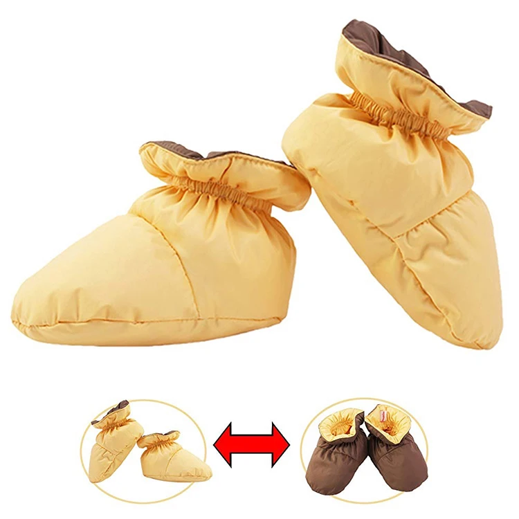 
Wholesale Cozy Down Winter Warm Indoor Slippers Crib Baby Girls Shoes Ankle Snow Boots Feet Warmer 4-12 Months 