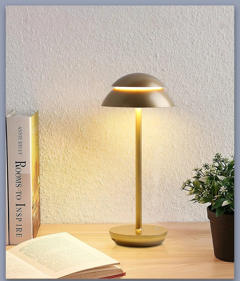 USB Charging Touch Sensor Luxury Lamps Bar Decoration Cordless Restaurant Table Lamps