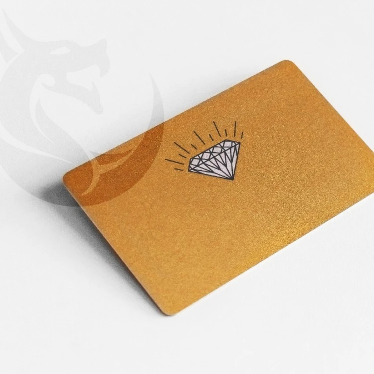 Luxury Gold Silkpriting Vip Membership  Gold Foil Business Cards Pvc Gold Card