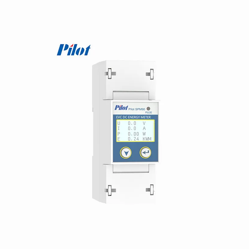 Zhuhai Pilot Single Din Rail DC  Energy Meter With 100A Shunt SPM90-1-P  RS485,Modbus-RTU For DC Electrical Power System