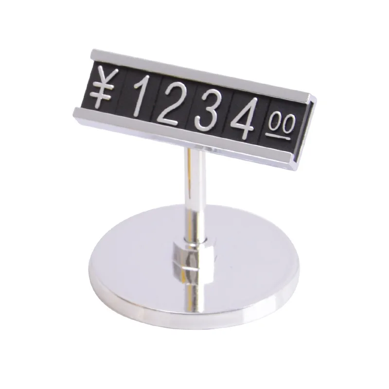 Aluminum Gold Price Stand Holder Aluminum Alloy Price Supermarket Boutique Price Metal Tag