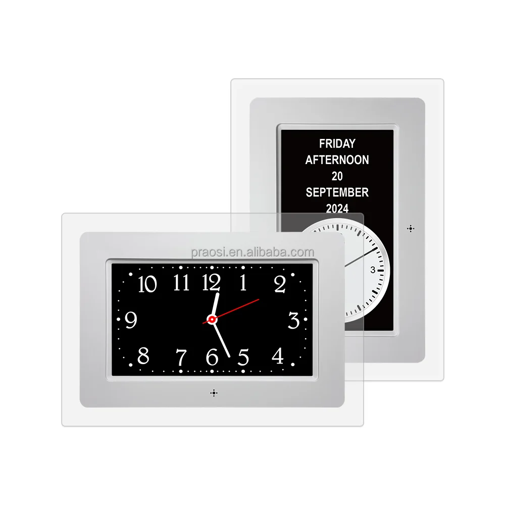 Pros Reminder Memory Loss 7 inch acrylic digital calendar day clock for dementia Or alzheimer elderly seniors