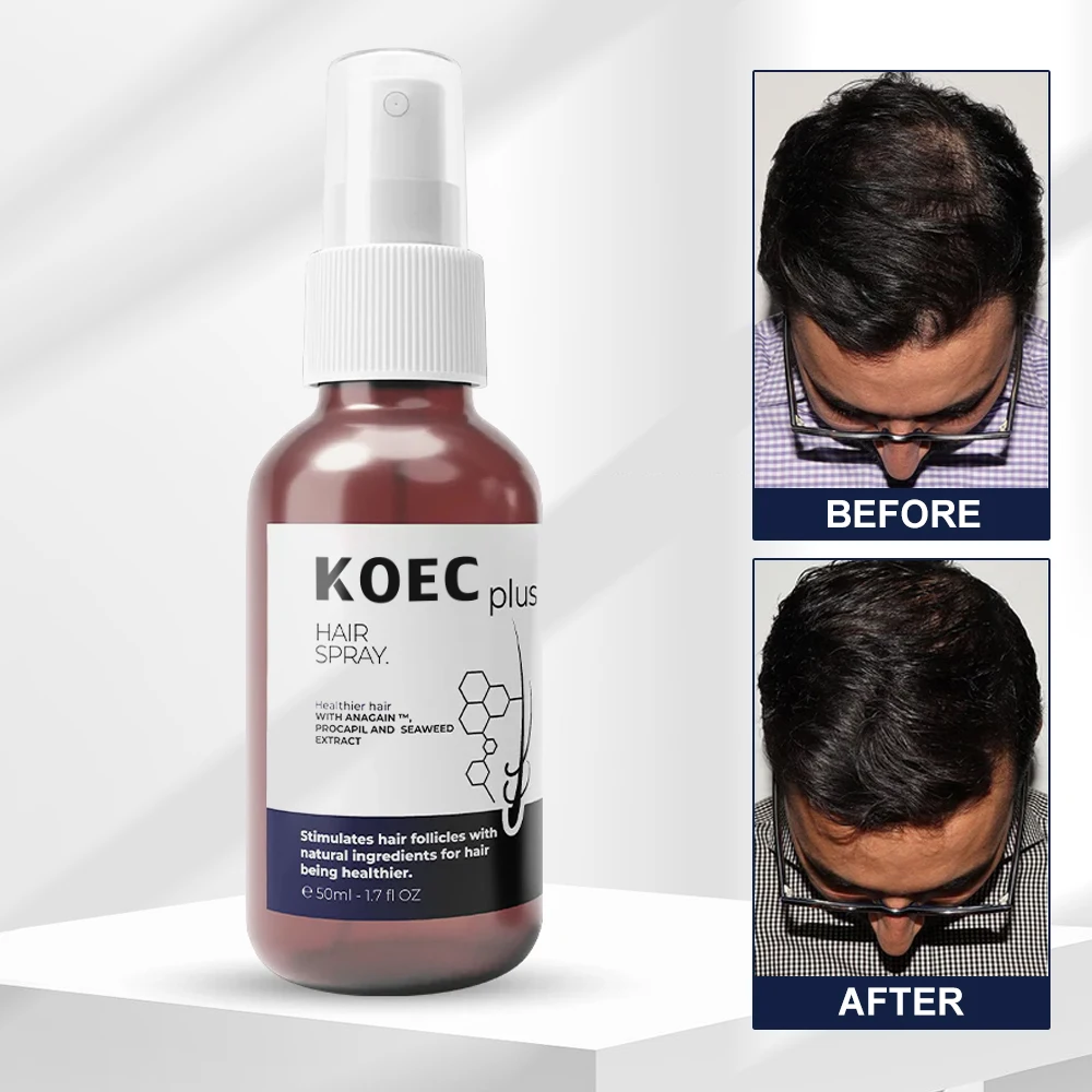 OEM Hair Spray Plus Haircare Seaweed extract Lightweight Repairs the Colored Bleached Hair Strands Provide Thermal Protection