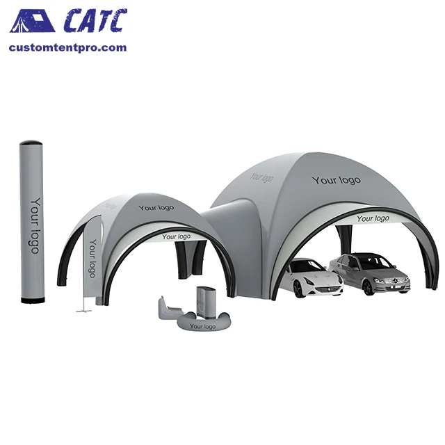 CATC High Quality Car Show Inflatables Outdoor Advertising Inflatable Dome Tent with Air Column Event Flag Exhibitions Events