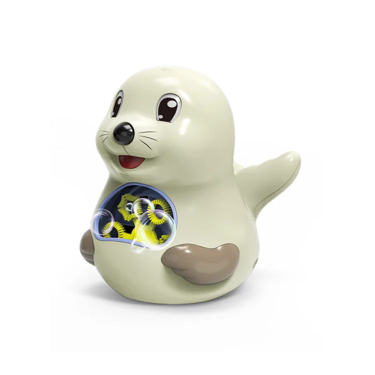 Syh111 Sea Lion Bubble Machine Light Music Animal Bubble Blower Summer Outdoor Toys Children Party Soap Water Stick Bubble Toy
