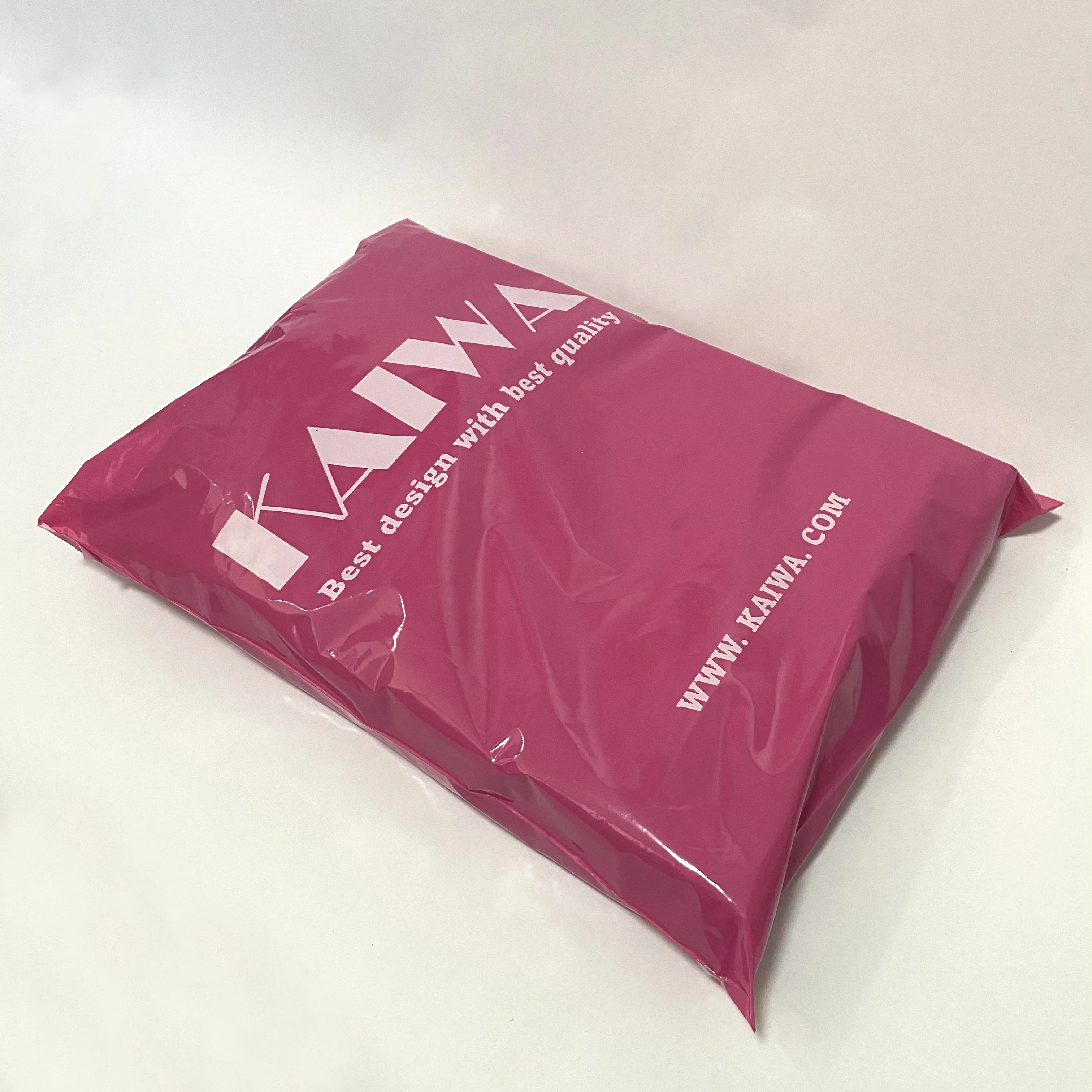 100% Recycled Custom Self Sealing Packaging Black Pink Poly Compostable Mailer Courier Bag