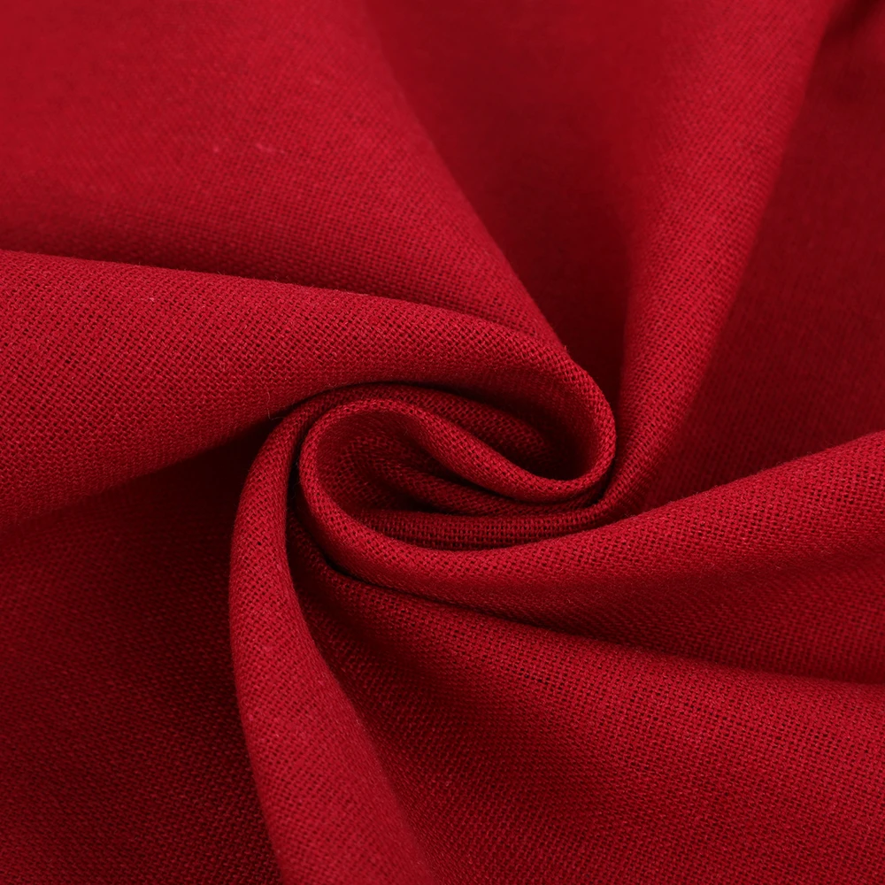 Shaoxing Textile Market Fashion Softer Garment  Style Linen Poly  recycle ones in Light weight Material Blackout Feature