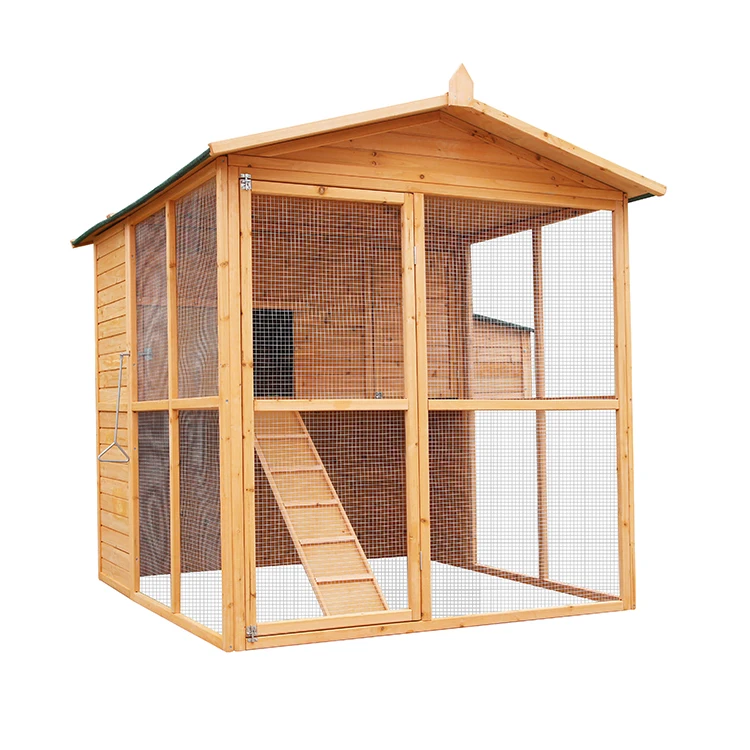 WoodVille Outdoor Indoor Cheap Wooden Remove Prefab Chicken House Coop With Wheels