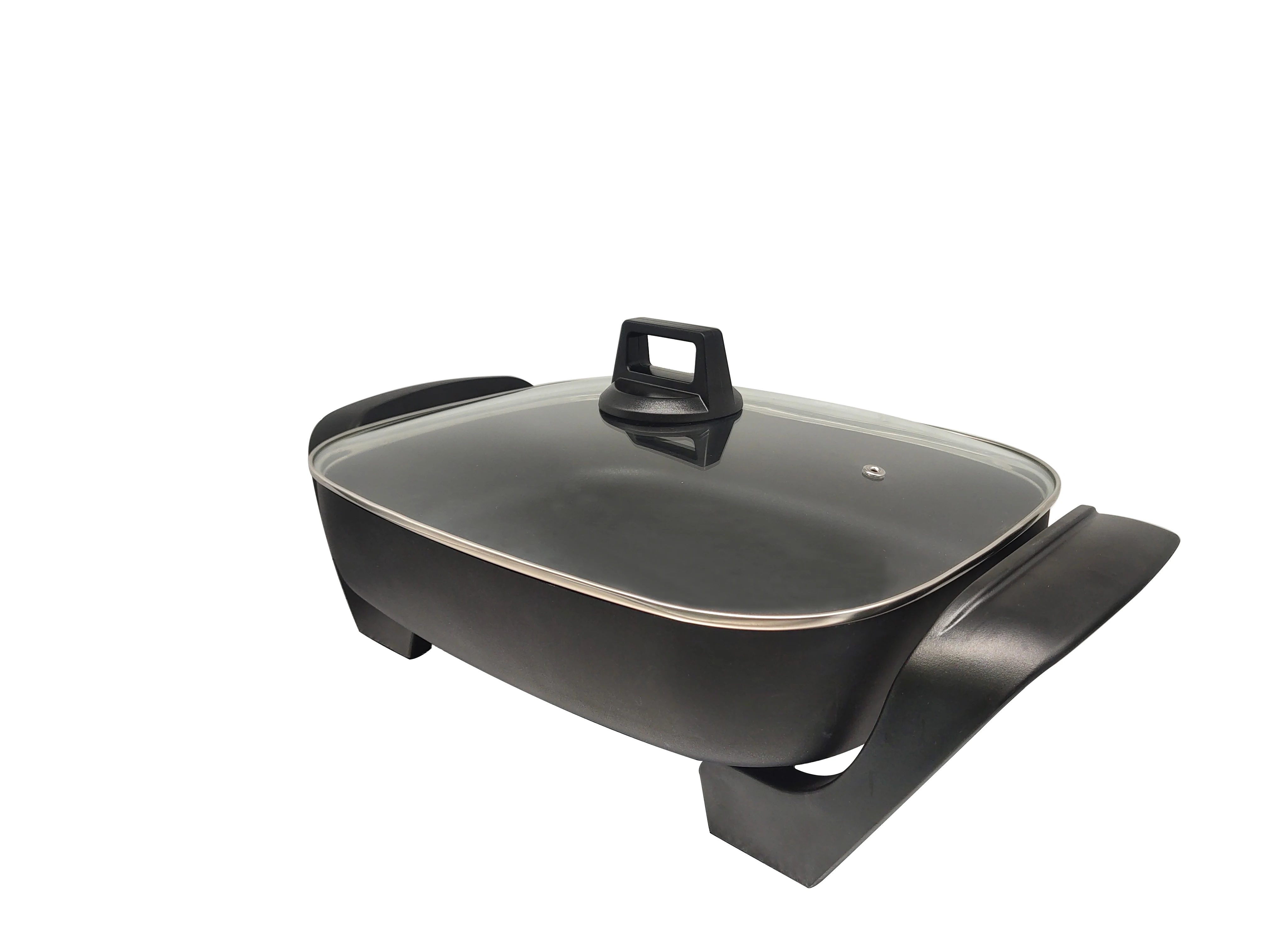 Wholesale OEM Best Price Korean Fashionable Electric Pan Dishwasher Safe Non-stick Black Electric Skillet