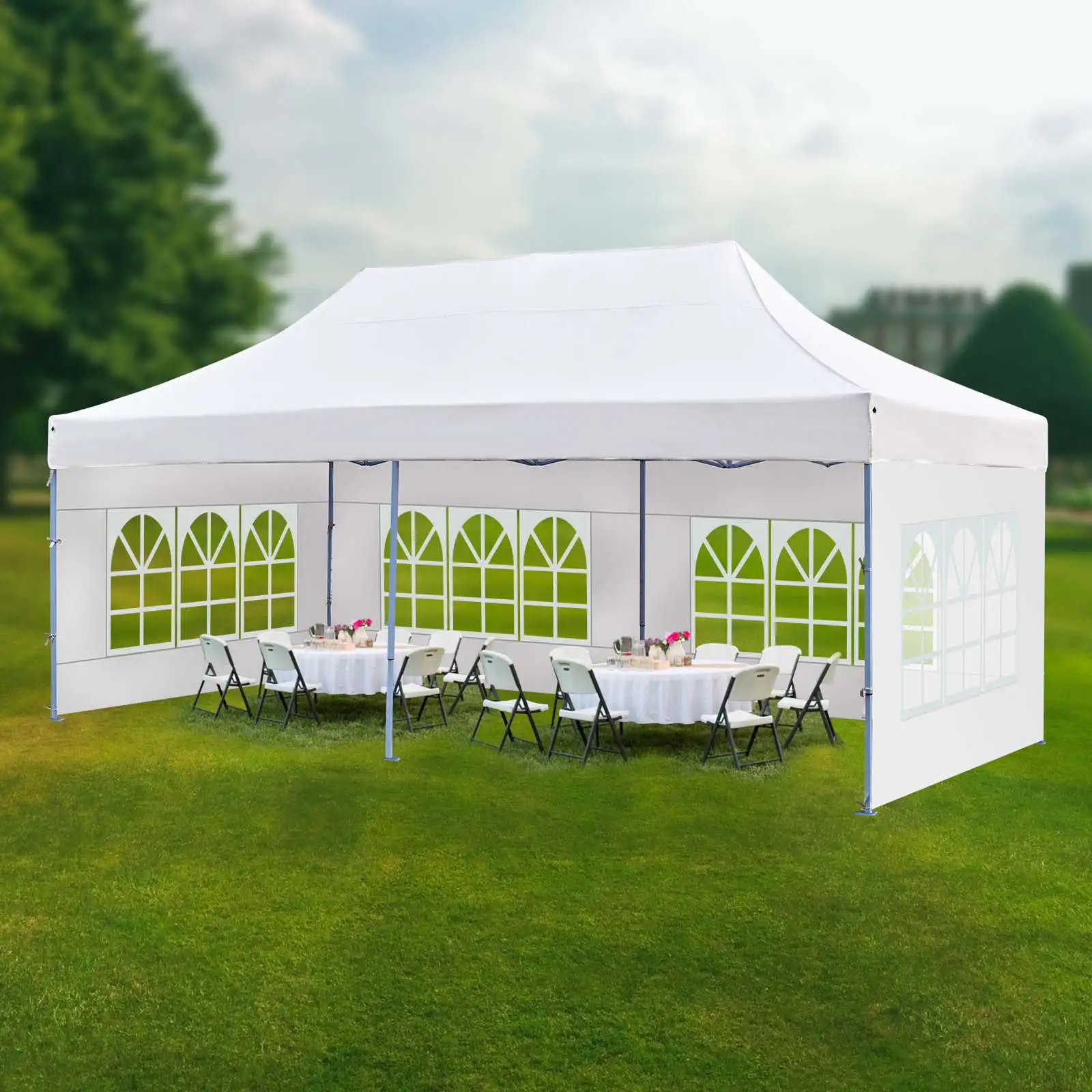 garden outdoor gazebo tent with all sidewalls