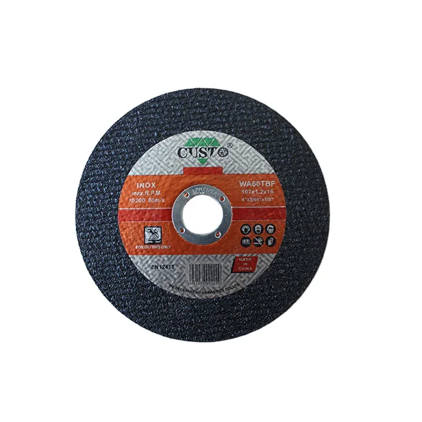 4 Inch 107mm Abrasive Aluminum Oxide Super Thin Metal Cutting Disc Abrasive Cutting Stainless Steel
