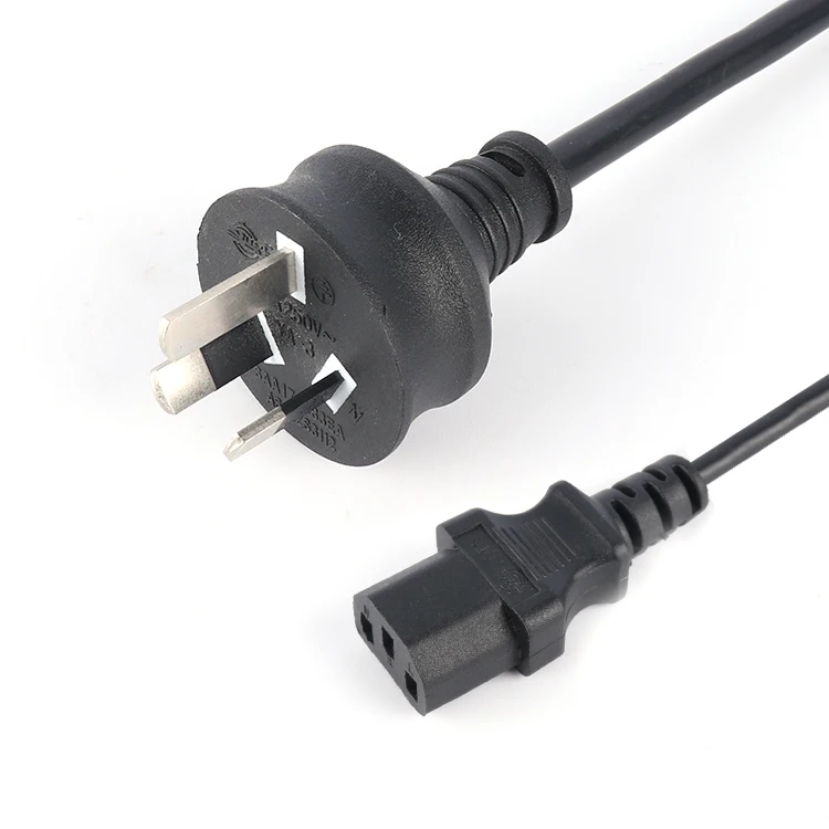  SAA C13 australia 3 prong power cords