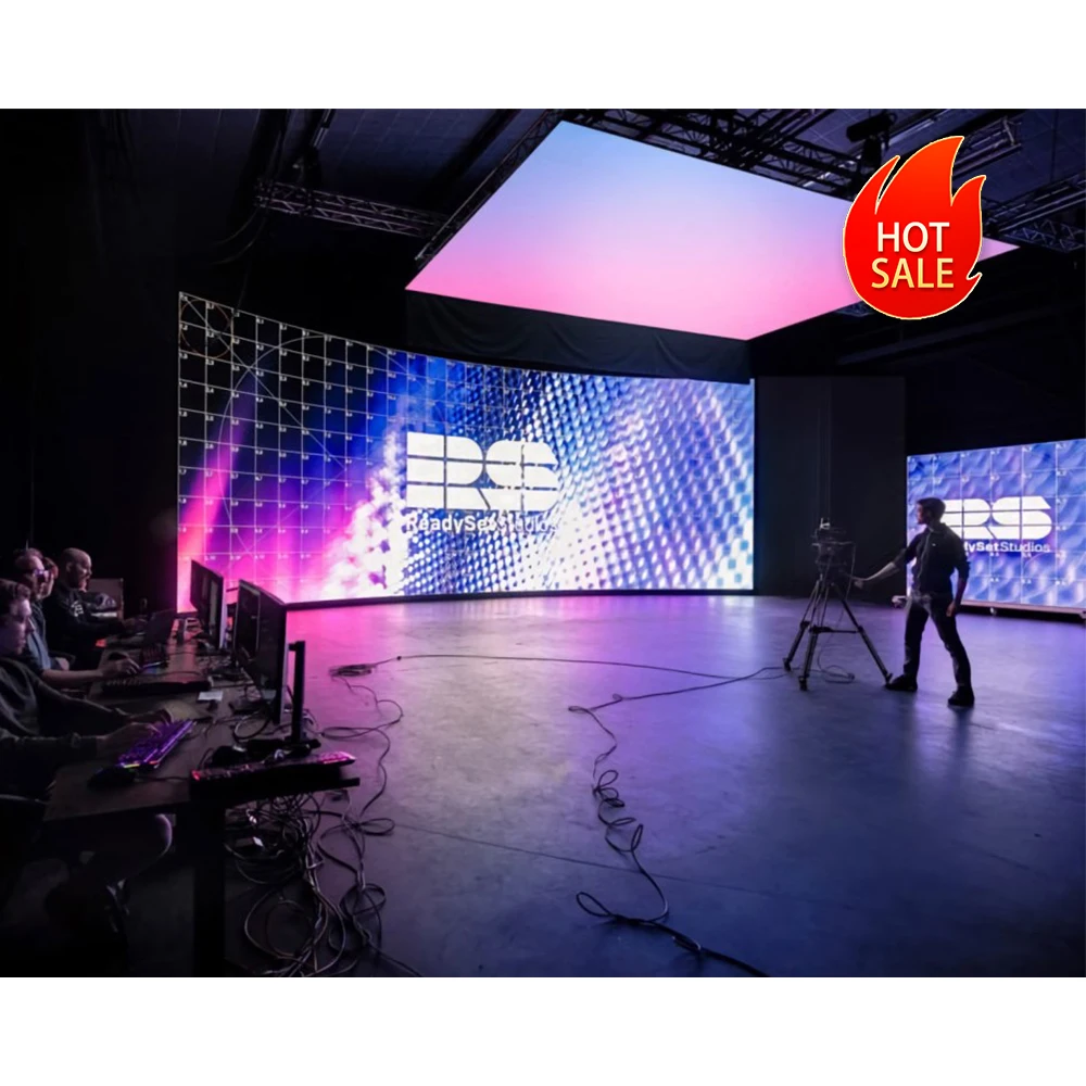 Full HD VFX VR оборудование для виртуального производства пленки XR Studio 3D TV Screen видео настенный светодиодный дисплей экран высокого шага в помещении 2 года