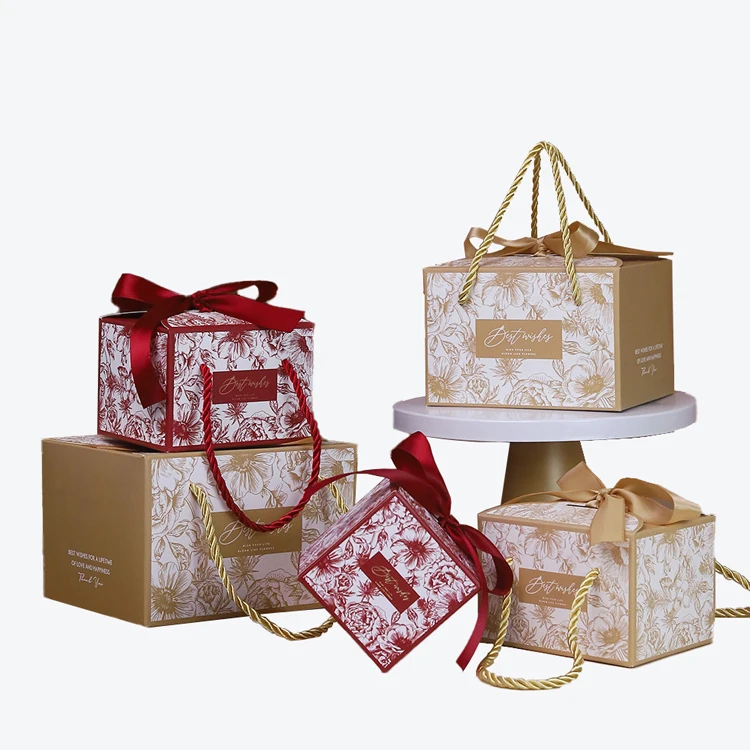 Luxury Custom Bridesmaid Gifts Guest Candy Indian Red Wedding Favor Boxes For Wedding Decoration Favor Souvenir