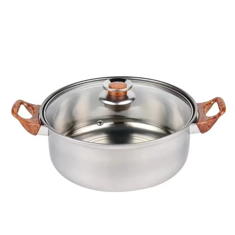Chaozhou Stainless Steel Soup Milk Pot 12-Piece Cooking Pot Set with Kettle Including Ceramic and Glass Components