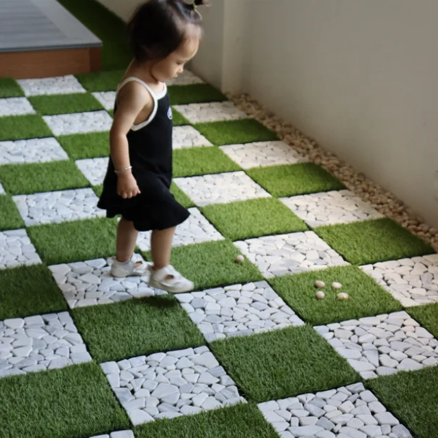 Deck Tiles Interlocking Patio Tiles Durable stone Deck Tile for Garden Poolside Front/Back Yard