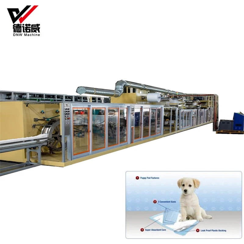 Equipment Disposable Absorbent Dog Pad semi servo hospital medical under pad machine
