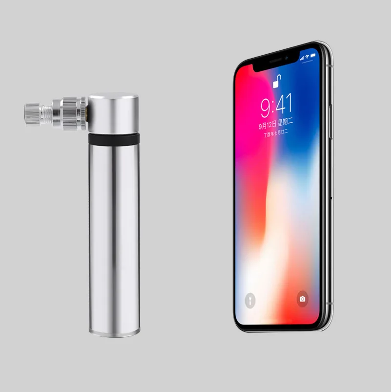 Mini Bike Pump Fits Presta Schrader 120 PSI Includes Mount Kit Compact Light Bicycle Tire Pump for Road Mountain and BMX Bikes