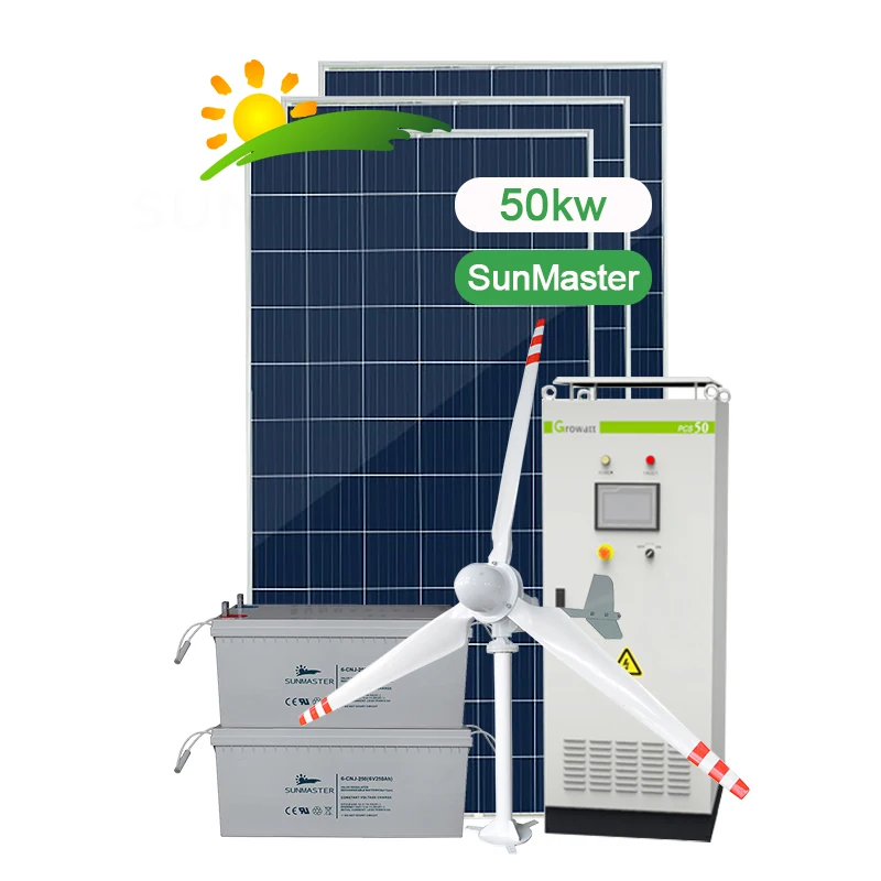 500Kw 40Kw Wind 100Kva Inverter 50Kw 60Kw 3Ph Panel Full Power Off Grid Solar Energy Systems