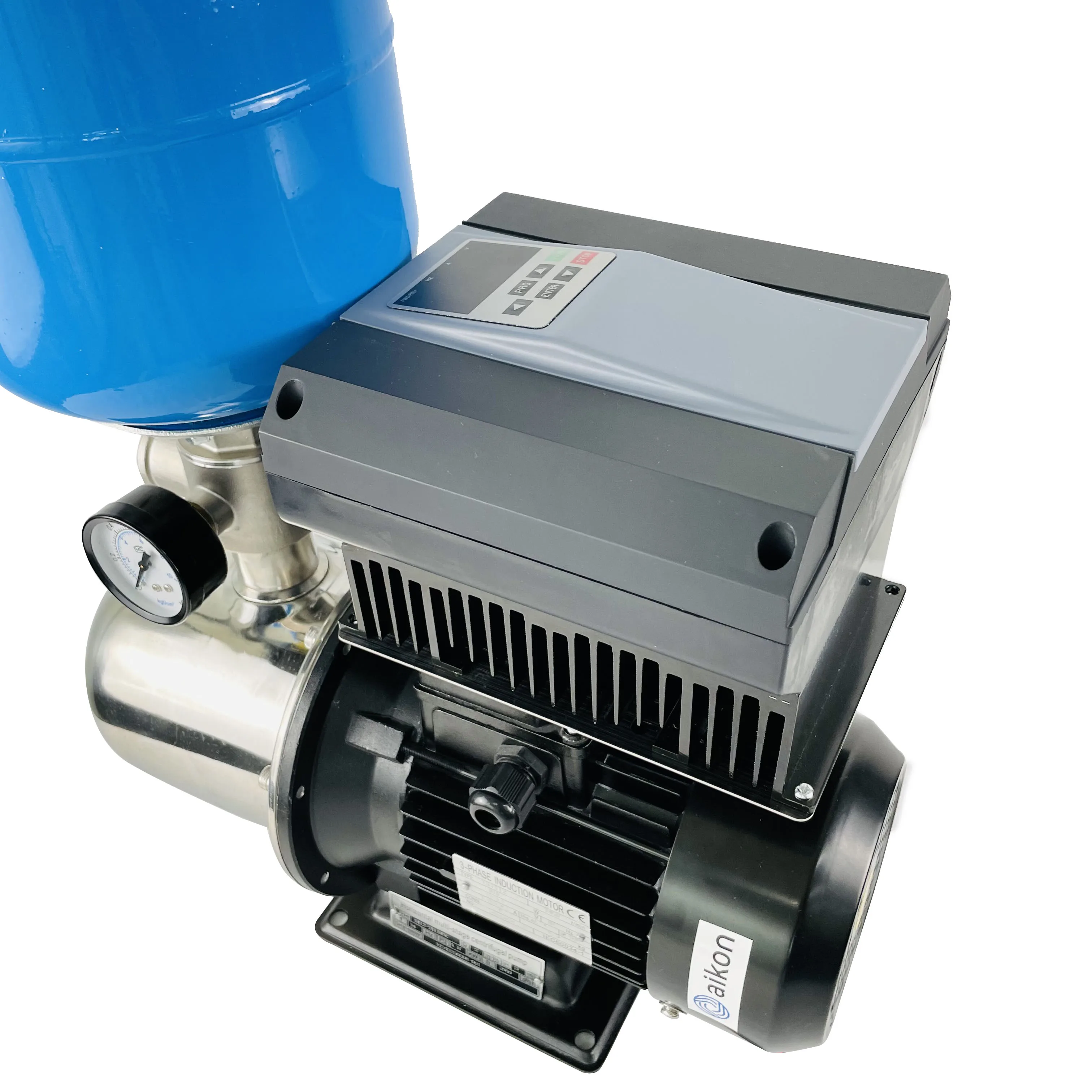 Aikon Max 4KW Household Stainless Steel Inner Flow Parts Horizontal Multistage Pump 380v for Water Supply
