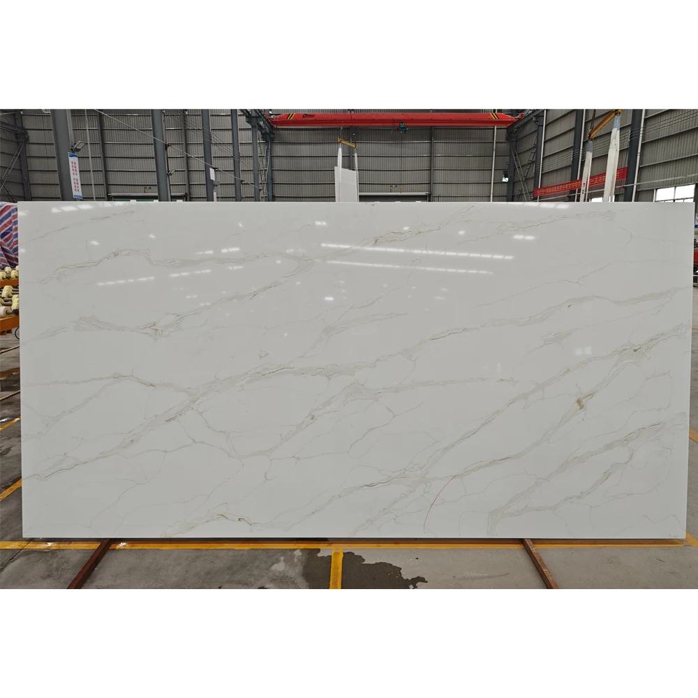 0 Silica Quartz Slab and Low for Countertop Stone Engineered White Artificial Sparkle