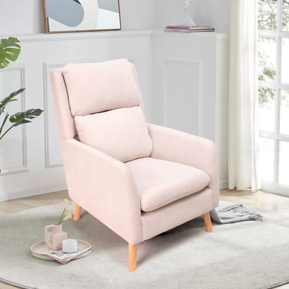 Sans Hot Sale White Chaise Lounge Fabric Leisure Relaxing Armchair Accent Chair