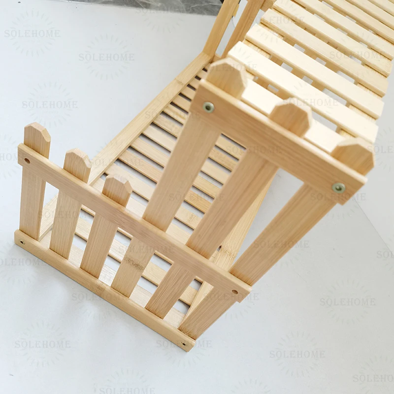 Bamboo Napkin  Toilet Tank Tray Bamboo Paper Towels HolderTables Tabletop Freestanding Tissue Dispenser Wooden Napkin