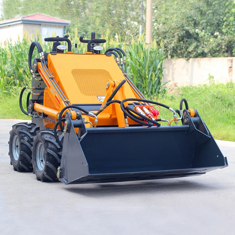 China New Brand Bucket Shovel Construction Agricultural Farm Small Cabin Everun Mini Skid Steer Wheel